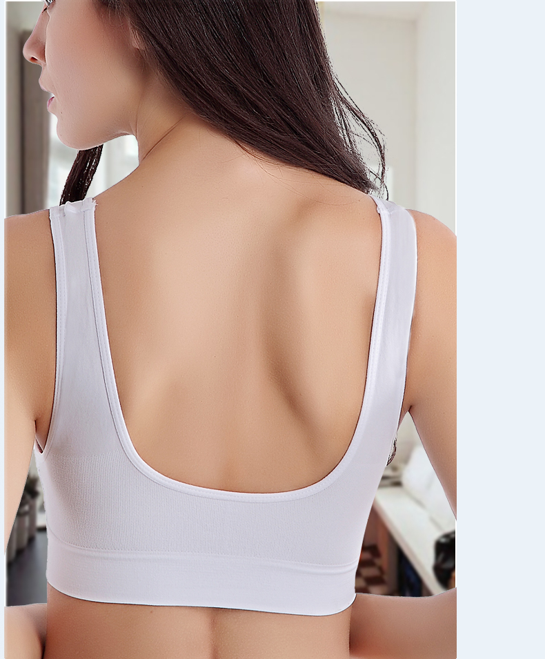 <em>浪莎无钢圈</em>蕾丝<em>背心式</em>运动<em>文胸</em> 薄款微聚拢无