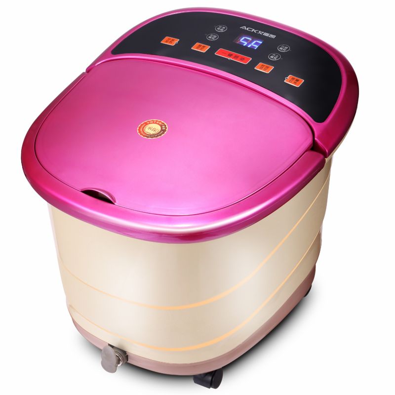 艾斯凯足浴盆全自动按摩足浴器洗脚盆电动加热深桶泡脚足疗盆