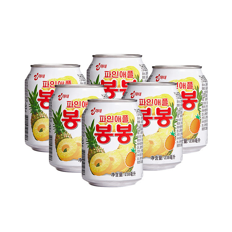 海太菠萝果粒果汁饮料238ml*4